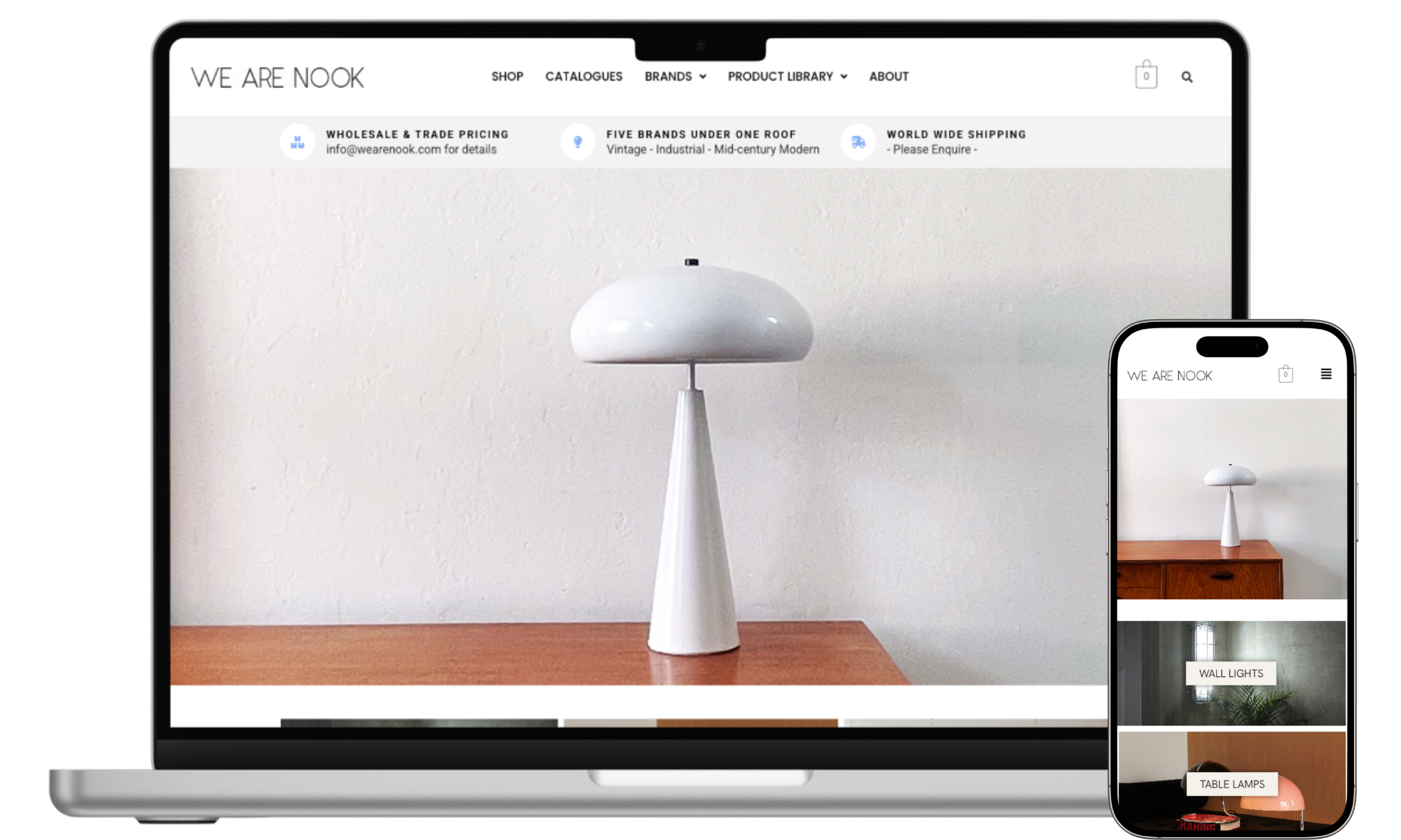 We Are Nook shown on laptop and mobile